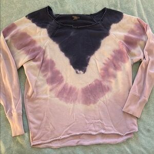 Aerie Blue and Purple Relaxed Hoodie